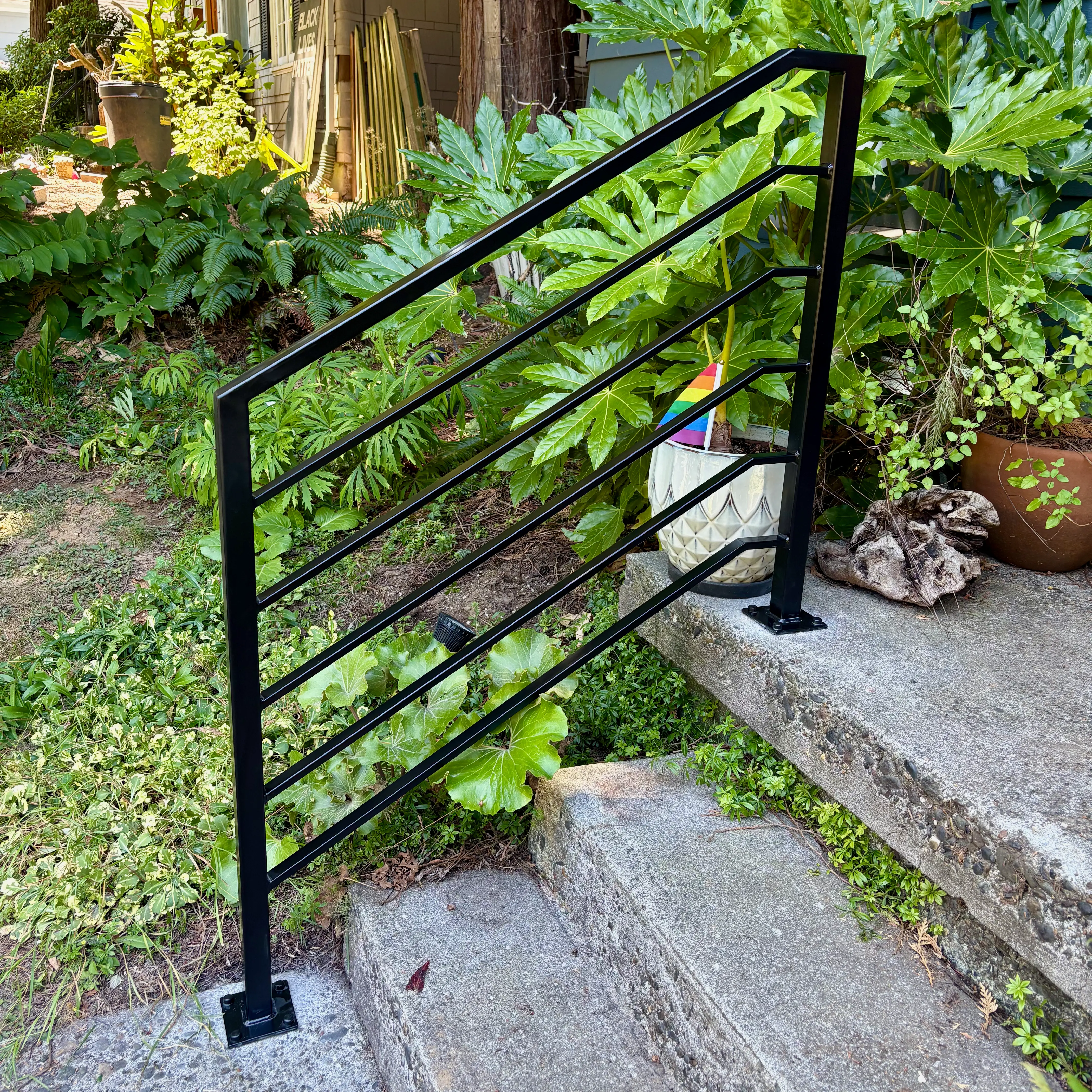 Custom metal railing